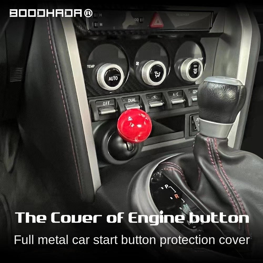 Car all-metal one-button start gear lever，Car one-button starter lever starter cover