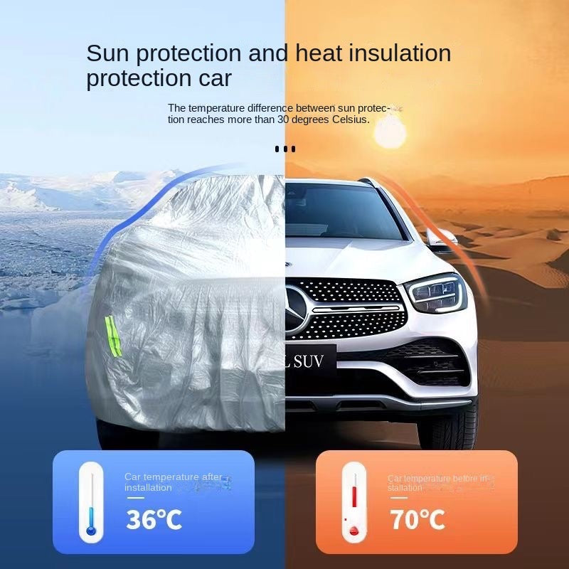 [Fully automatic car cover] Automatically retracting car cover, universal sun protection, rain and snow protection SUV car cover for all seasons