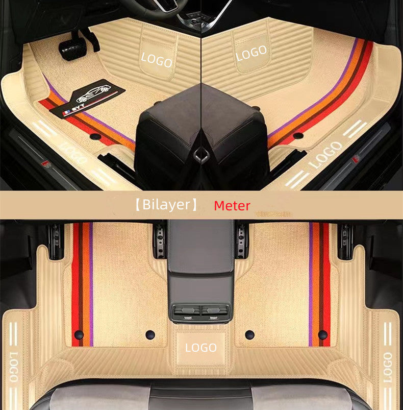 Custom-fit all-weather car floor mat fully surrounded by double-layer wear-resistant material for various car models8