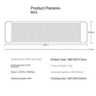 Car LED flexible display, car rear window display