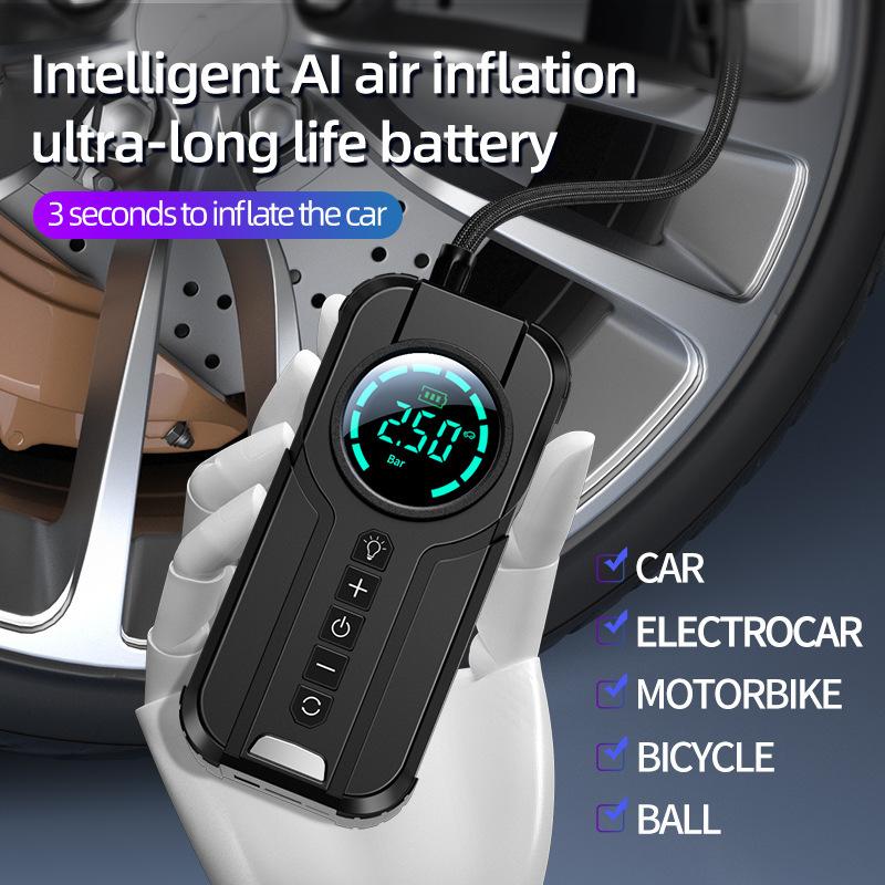 Car starting power supply with wireless air pump and intelligent digital display9