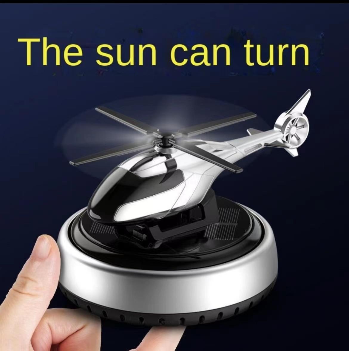 Solar car logo helicopter aromatherapy diffuser1