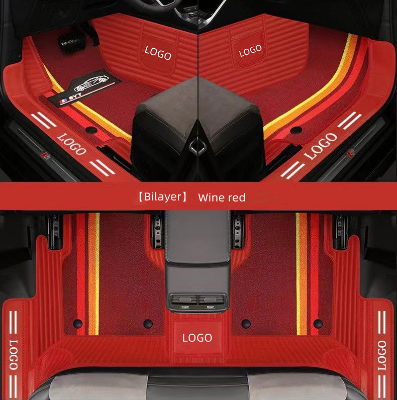 Custom-fit all-weather car floor mat fully surrounded by double-layer wear-resistant material for various car models16