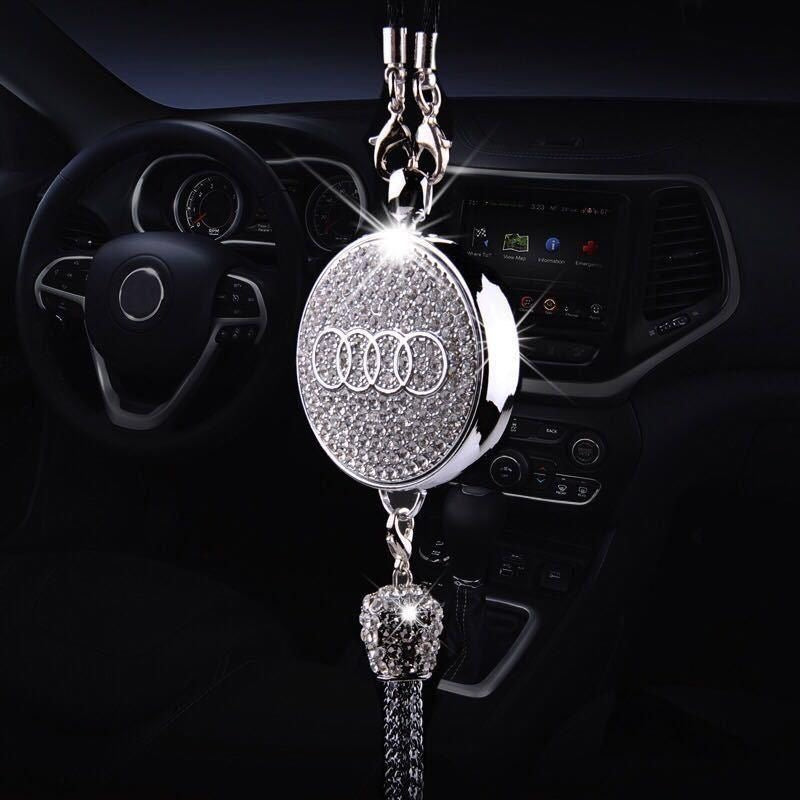 Luxurious car logo perfume pendant with diamonds0