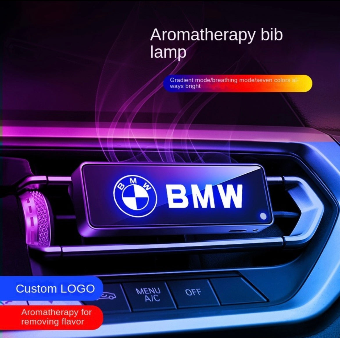 Car Logo Air Outlet Aromatherapy with Car Atmosphere Lights4