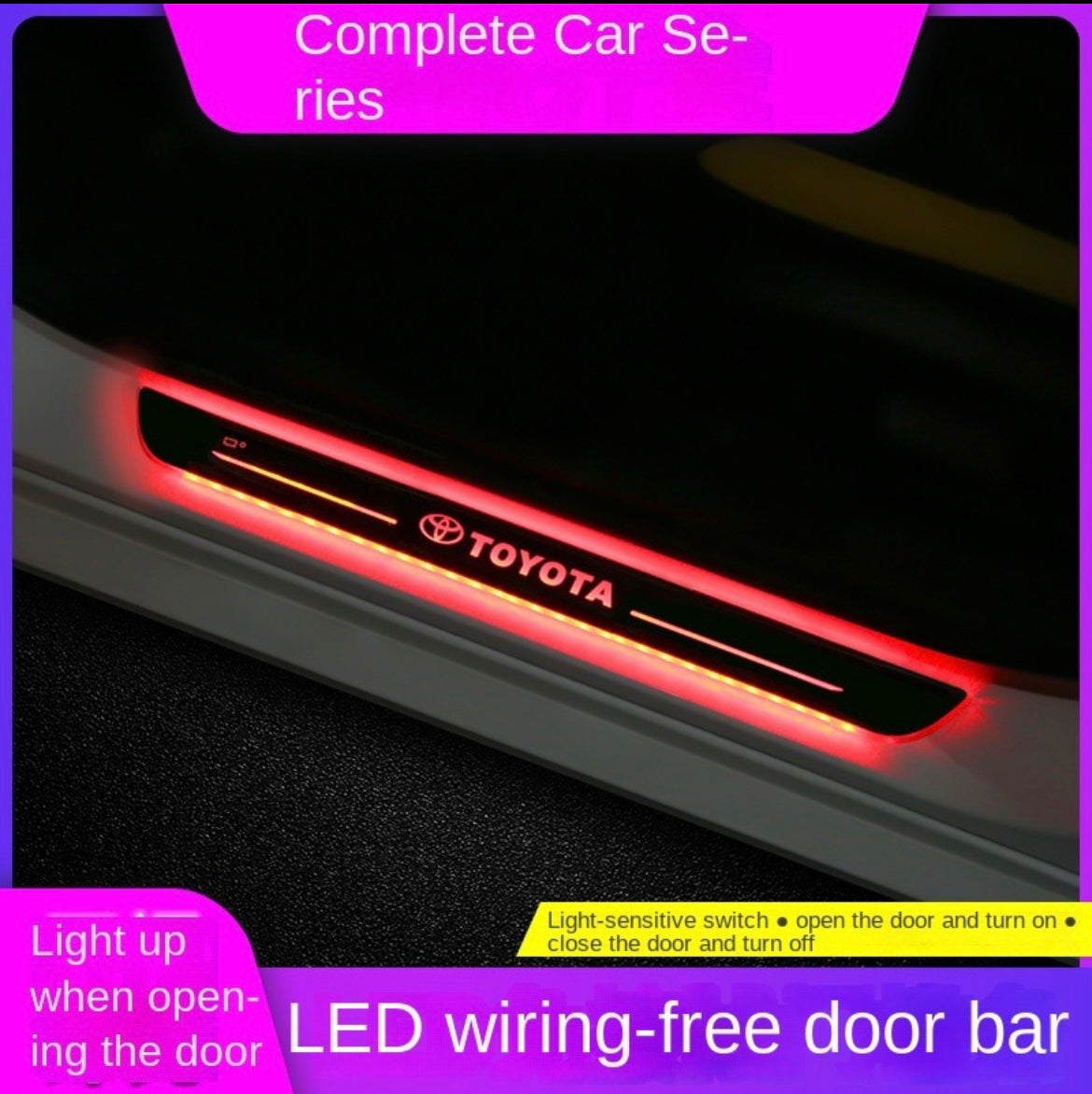 Car threshold LED seven-color pedal