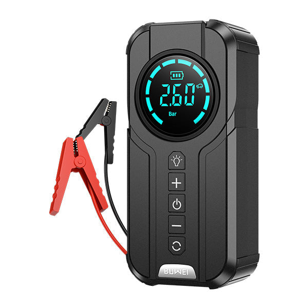 Car starting power supply with wireless air pump and intelligent digital display5