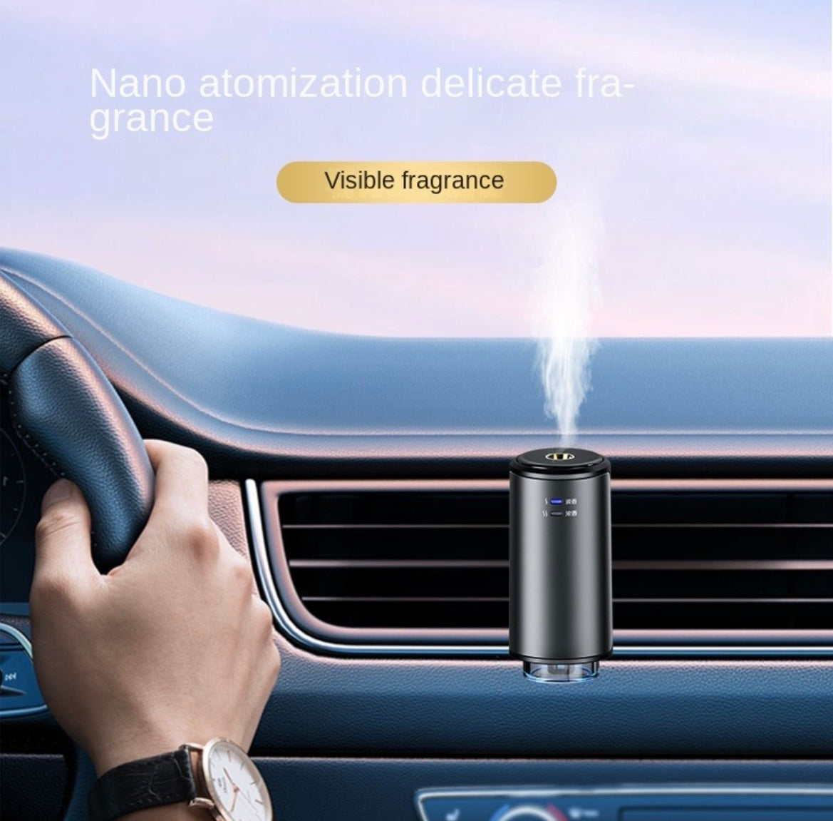 Spray de aromaterapia para coche inteligente, aromaterapia para salida de aire del coche